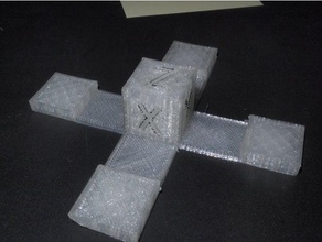 crosscalibration objet de calibration v1 3d l'impression les tests cube xyz 3d print model - Mito3D