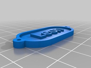 il mio customizer tag label segno id indicatore della placca organizzazione personalizzato 3d print model - Mito3D