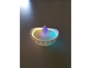 diwali lamp other diya led 3d print model - Mito3D