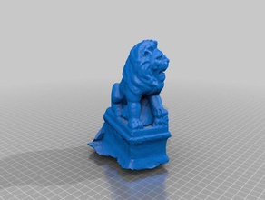 stonelion-scan varreduras réplicas Digitalização em 3d 3d print model - Mito3D