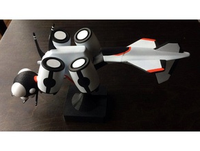 dragonfly drone sculptures europa game sci-fi science fiction video 3d print model - Mito3D