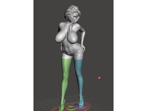 girl shorts people 3d print model - Mito3D