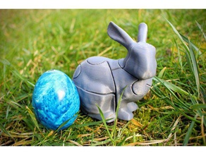3d bunny puzzle bulmaca Paskalya easterbunny tavşanı tasarım çocuklar oyuncaklar stanford 3d print model - Mito3D