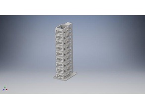 torres temperatura abs-pla 3d la stampa test 3d print model - Mito3D