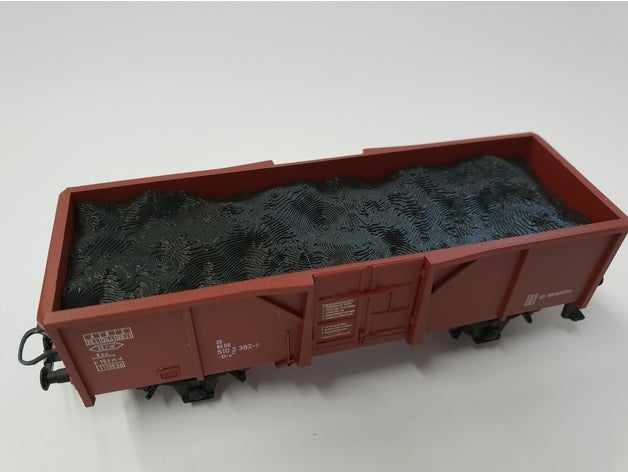 h0ho carbone cargo kohle ladung hobby h0 scala ho modello treni 3D print model - Mito3D