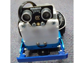 makeblock mbot conduit à ultrasons plaque d'adaptation la robotique 3d print model - Mito3D