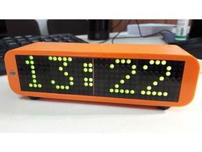 caso max7219 v2 diy arduino cuadro reloj esp8266 wifi 3d print model - Mito3D
