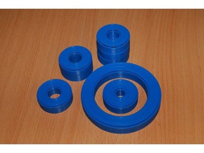 parametric caged roller bearing v3 parts ball components customizer educational 3d print model - Mito3D