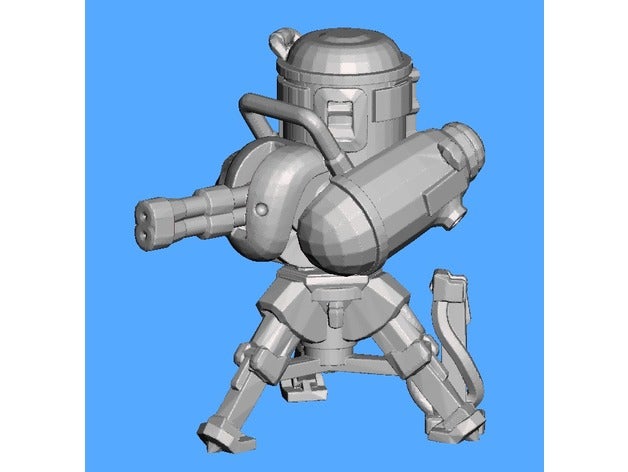 fww turret games fallout warfare wasteland 3D print model - Mito3D