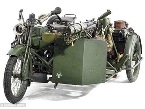 wwi ww2 bef motorcycle sidecar vehicles bolt action world war 2 3d print model - Mito3D