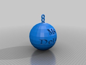 disco ball keychain 3d stampa 3d print model - Mito3D