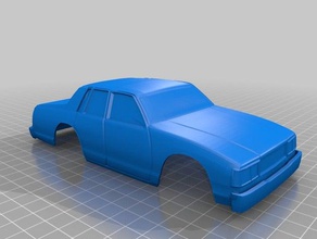 xmods 83 chevrolet caprice vücut kabuk rc araç chevy Kas araba 3d print model - Mito3D