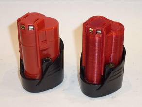 milwaukee m12 boîtier de la batterie outils 3d print model - Mito3D