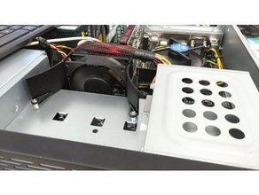Supporto ventola da 80mm norco rpc-231 2u caso pc computer 3d print model - Mito3D