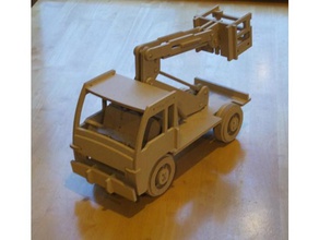 cherry picker 475mm costruzione i giocattoli il laser legno compensato 3d print model - Mito3D