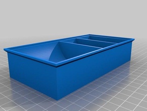 my customized 3 section stackable screw box tool holders boxes 3d print model - Mito3D