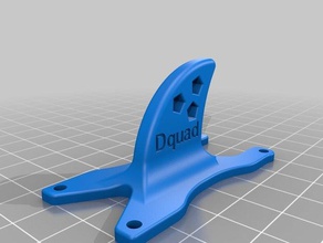 dquad vício fin robótica 3d print model - Mito3D