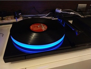 leds support project debut turntables music rgb sculpt smd5050 vinyl record 3d print model - Mito3D
