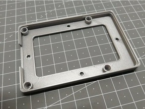 simple raspberry pi mount press-fit electronics hyperpixel 3 case 3d print model - Mito3D