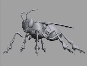 mekanik robot arı sanat 3d print model - Mito3D