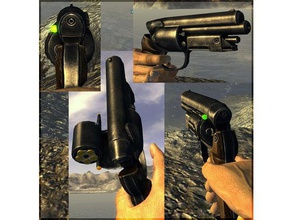 pistola di fallout new vegas video giochi cool cosplay su misura prop 3d print model - Mito3D