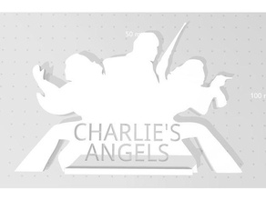 charlies angels sign 2d art 3d print model - Mito3D