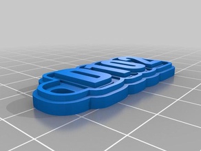 d102 keychains customized 3d print model - Mito3D