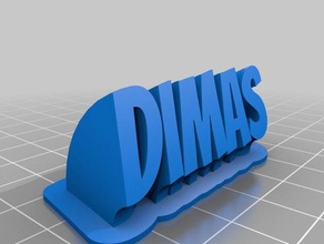 dimas office customized 3d print model - Mito3D