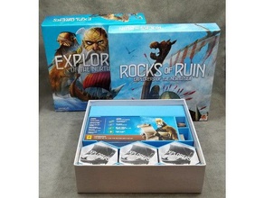 karve board game insert explorers north sea rocks ruin expansion toy accessories boardgame inserts organizer storeallthebits 3d print model - Mito3D