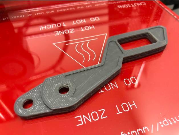 louvre window handle replacement parts 3D print model - Mito3D