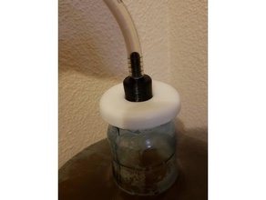 bubbler airlock cap cider 5 gallon water jug kitchen dining 3d print model - Mito3D