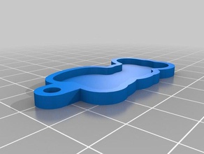 bert bodem Schlüsselanhänger angepasst 3d print model - Mito3D
