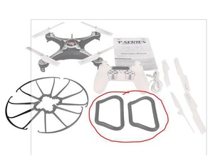 pernas drone sj t-40 - patas para dron rc veículos drones 3d print model - Mito3D