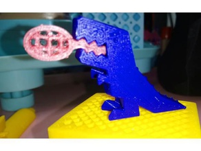 key chain robber rex keychains 3d print model - Mito3D