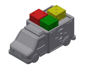 Würfel Krankenhaus Ambulanz Miniatur zeichnen Spiele Brettspiele 3d print model - Mito3D