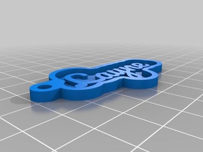 mi tecla personalizada de la cadena layne llaveros 3d print model - Mito3D