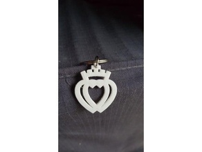c&oeligur vend&eacuteen keychains cur venden heart porte-clefs vendee 3d print model - Mito3D
