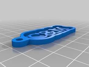 c&m3 keychains customized 3d print model - Mito3D