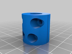 mi personalizados paramétrico z-eje acoplador de motor paso a rosca la varilla acoplamiento 3d impresora partes 3d print model - Mito3D