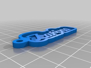 zarina keychains customized 3d print model - Mito3D