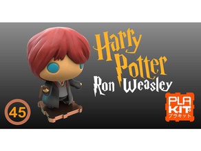 harrypotter ron weasley toys games action figures collection figurines harry potter hermione hogwarts leviosa miniatures plakit purakito toymaker wand wingardium wizards 3d print model - Mito3D