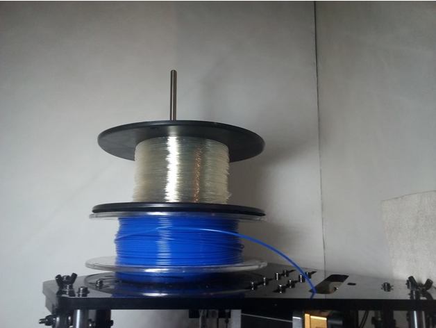 supporto verticale filamento di spool geeetech rostock g2 pro stampante 3d accessori 3D print model - Mito3D