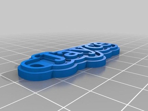 jayce trousseau de clés porte-clés personnalisé 3d print model - Mito3D
