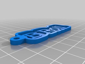 roll Schlüsselanhänger angepasst 3d print model - Mito3D