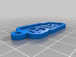 pita Schlüsselanhänger angepasst 3d print model - Mito3D