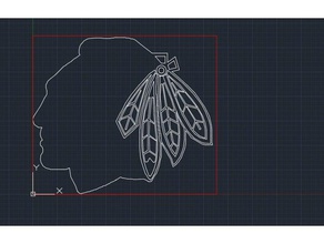 laser cut black hawks logo decor anisimov blackhawks hockey chicago lasercut yay sports 3d print model - Mito3D
