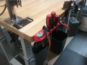 clé à molette tournevis rack la main outils 3d print model - Mito3D