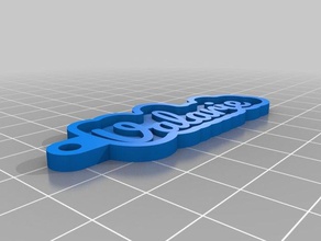 valarie Schlüsselanhänger angepasst 3d print model - Mito3D