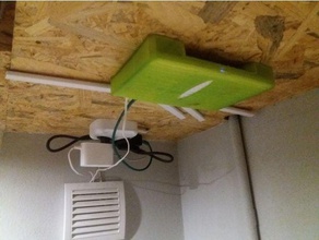 xiaomi mi router 3 per il montaggio a soffitto organizzazione wifi 3d print model - Mito3D