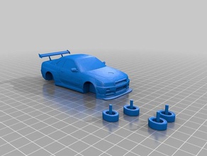 nissan wsplitter working wheels vehicles 3d print model - Mito3D